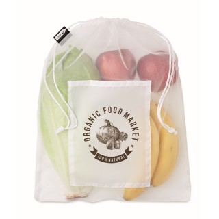 Bolsa personalizada rejilla reutilizable para frutas y verduras